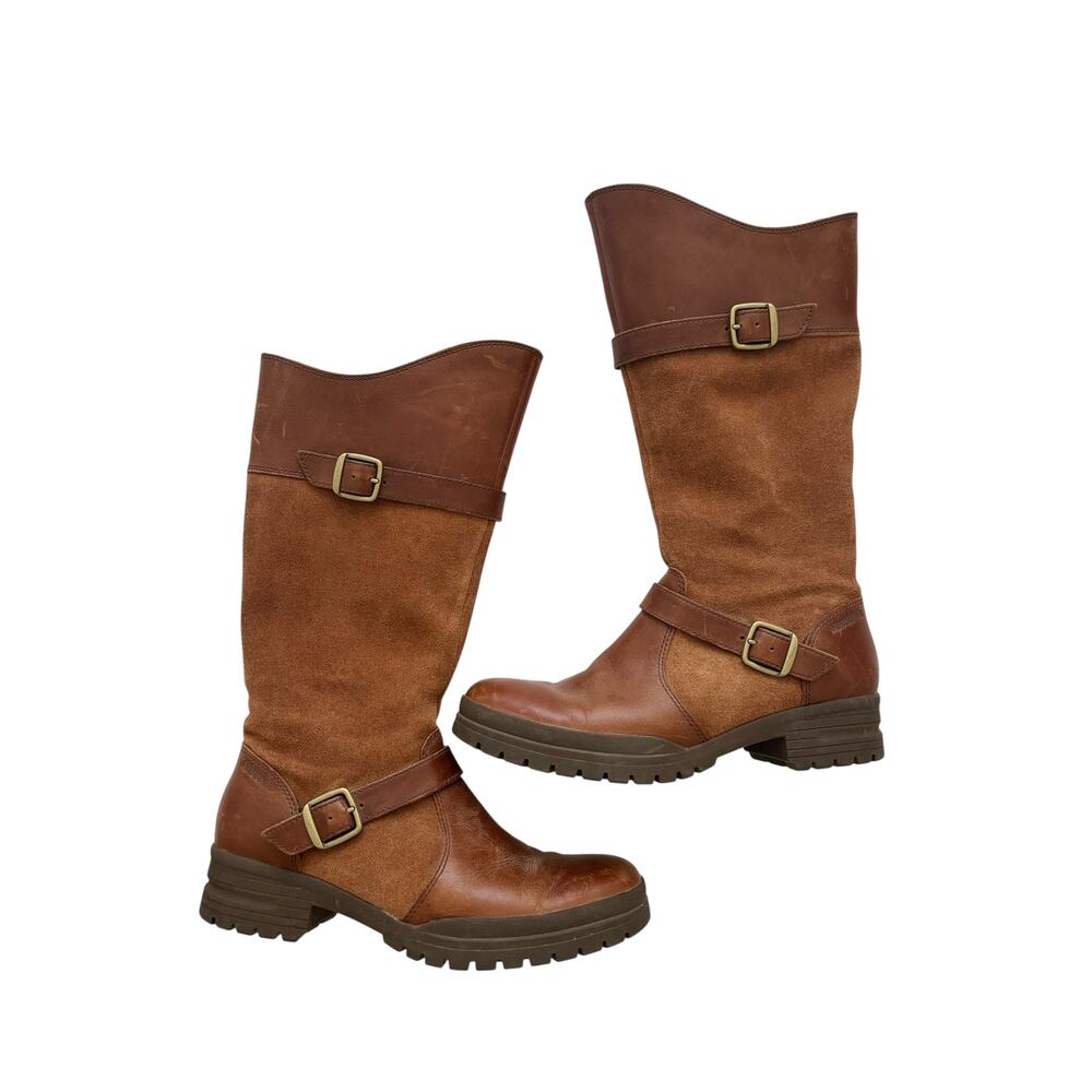 Merrell Women's City Leaf Brown Leather Suede Tall Boots